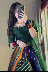 AYZAL - Winter 3 Piece - Kataan Silk Embroidered Frock - SS0498